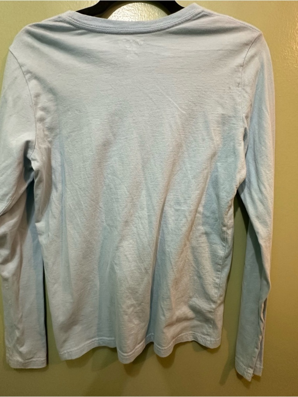 Wrangler Light Blue Long-Sleeve Tee with Western Horse Graphic - Picture 3 of 4